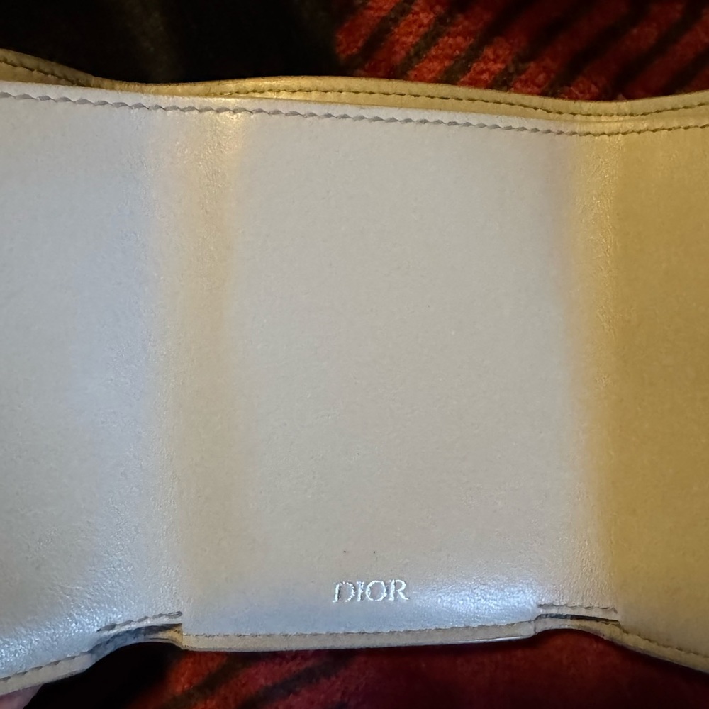 Dior Blue and Gray Leather Wallet - Picture 7 of 11